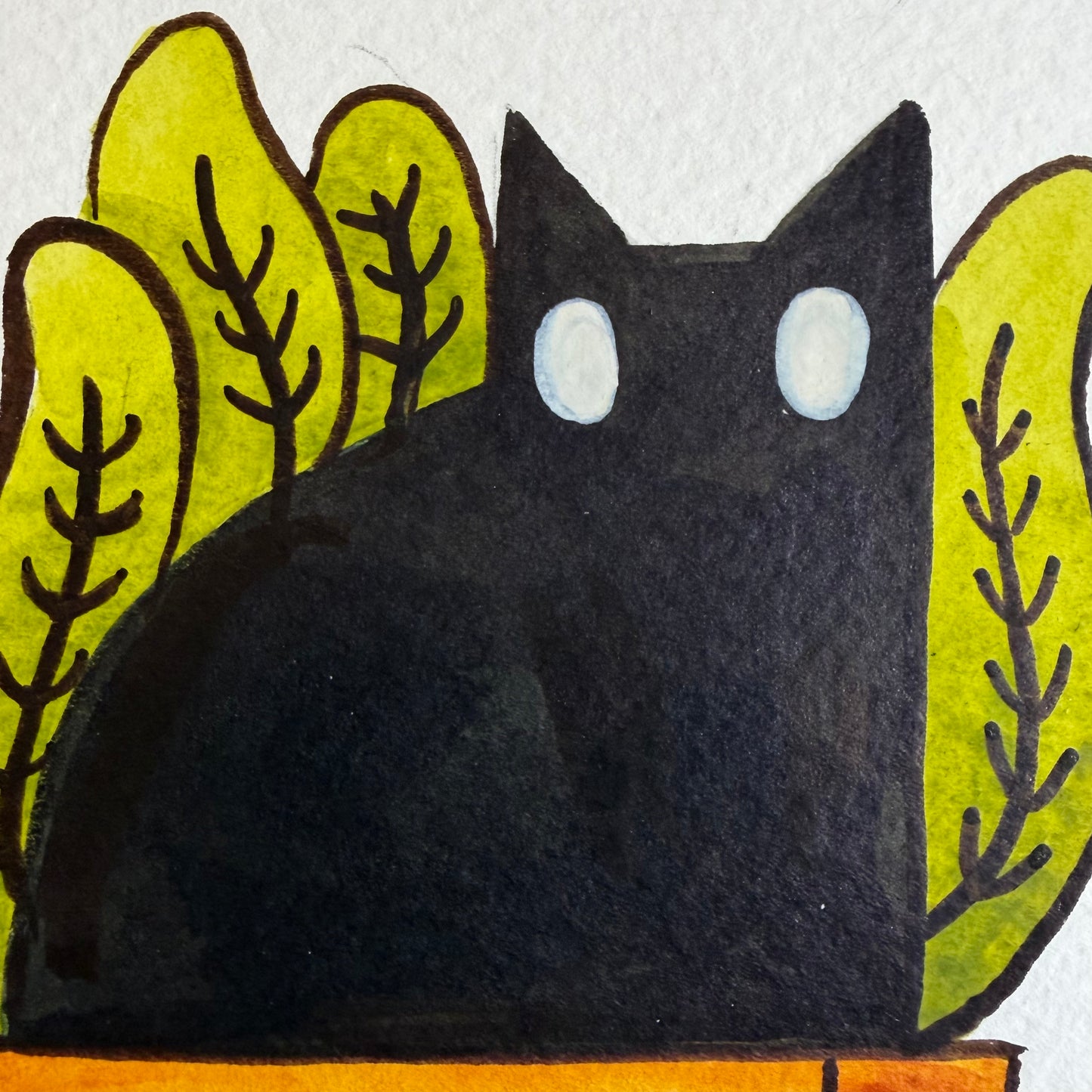 I Sits Cat Illustration