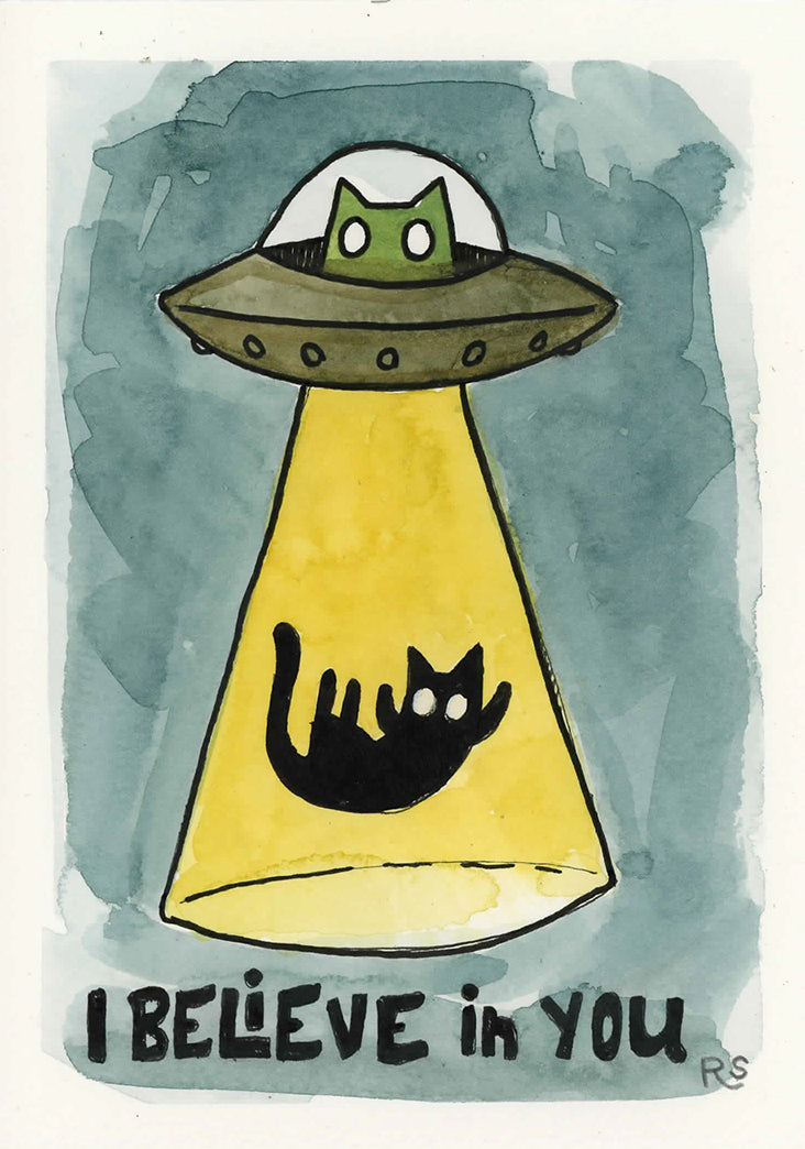 I Believe in You 5x7 Original Illustration