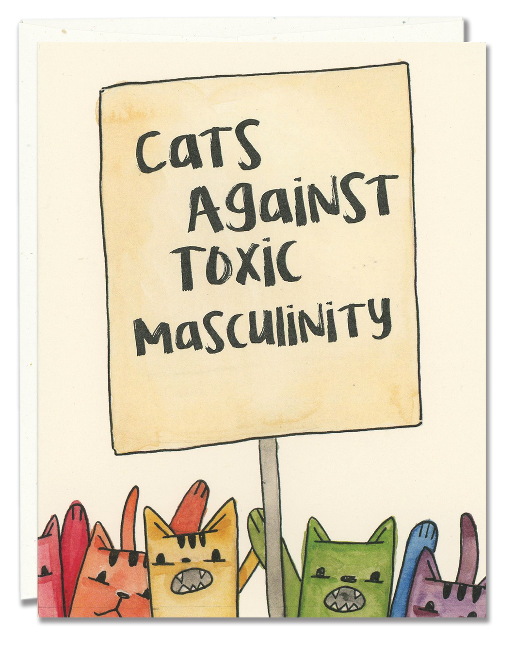 Cats Against Toxic Masculinity card