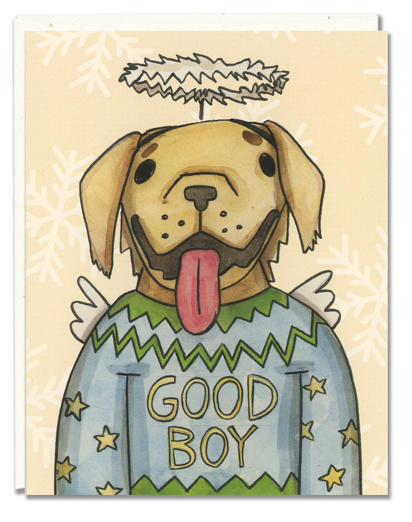 Golden Retriever Ugly Sweater card