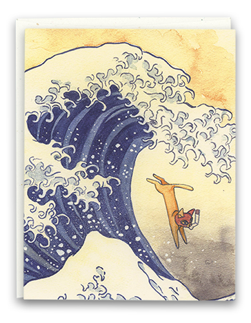The Great Wave card