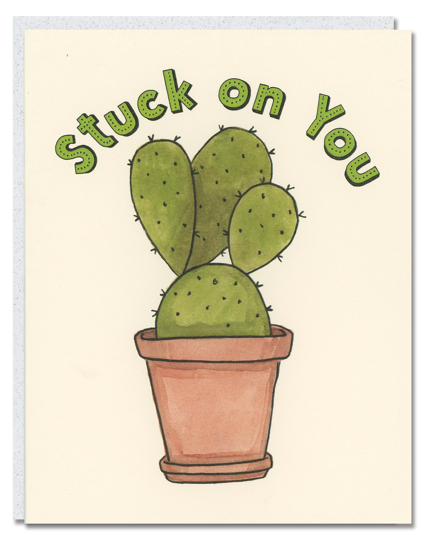 Stuck on You card