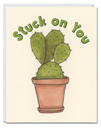 Stuck on You card