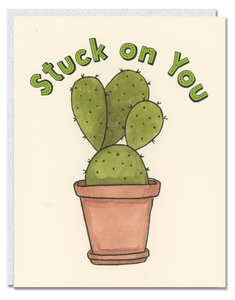 Stuck on You card