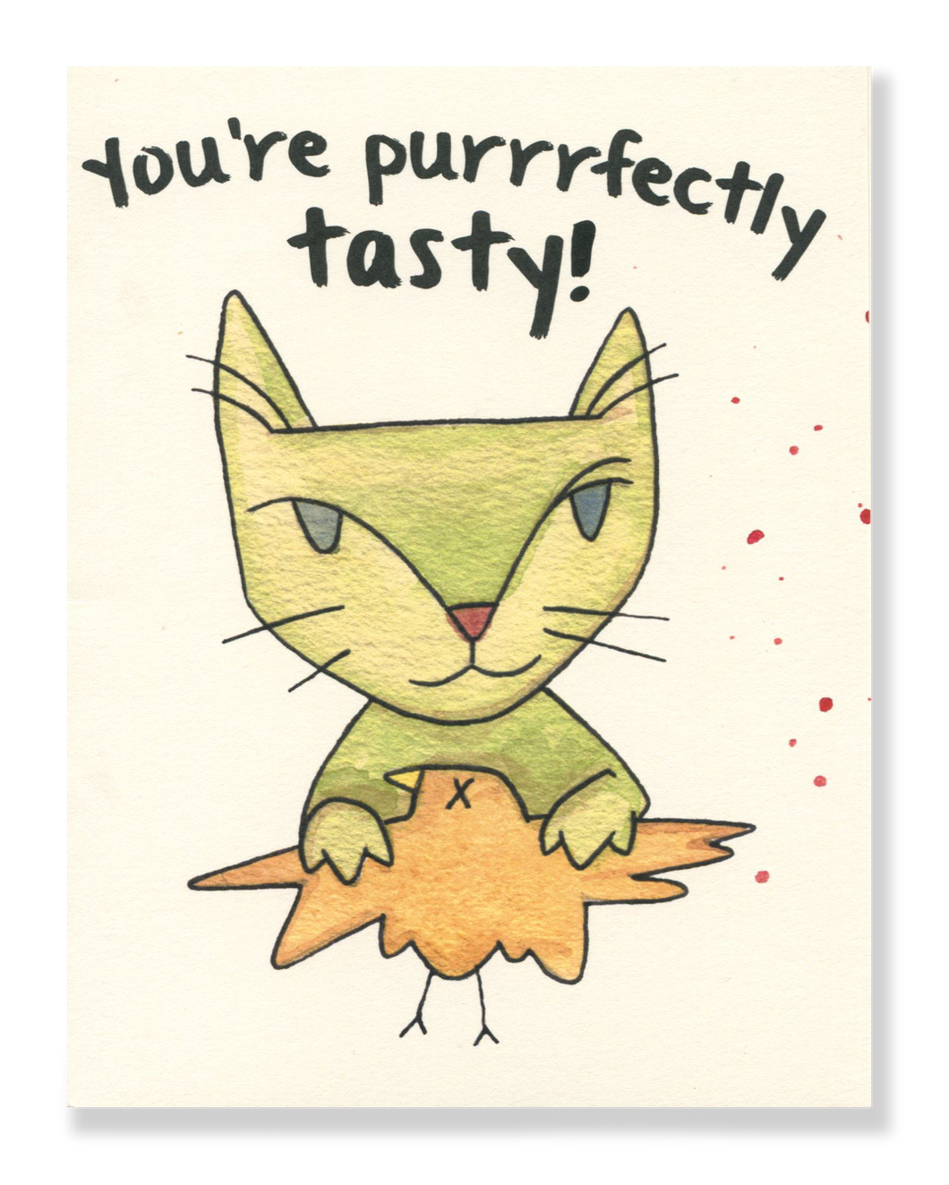 You’re purrfectly tasty! card