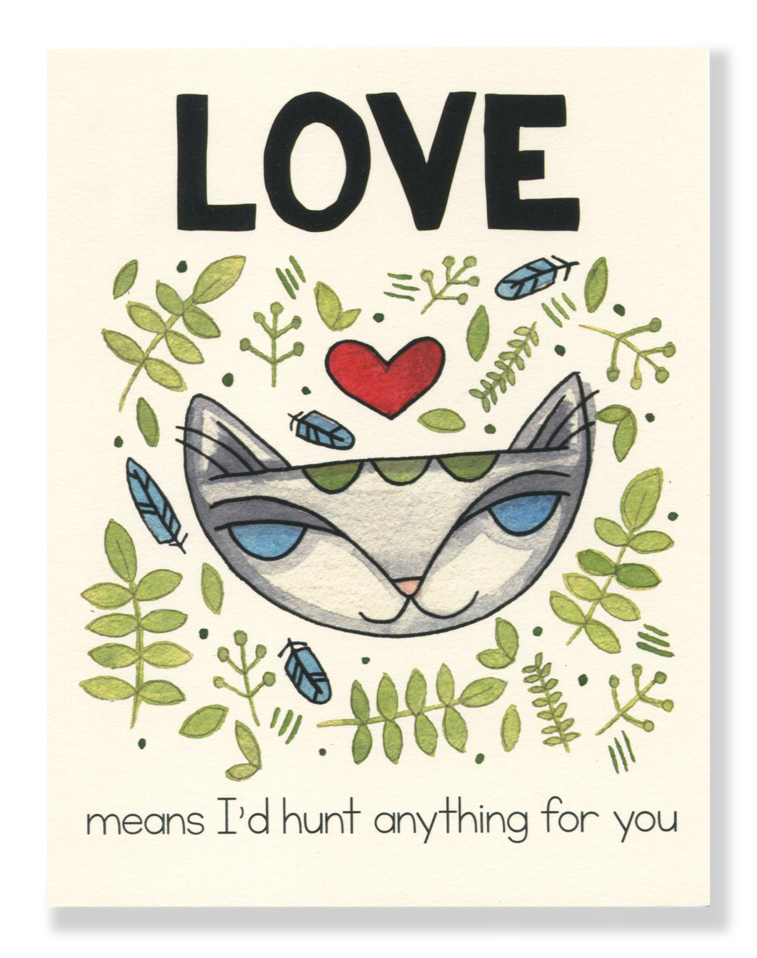 Jungle Cat Love card