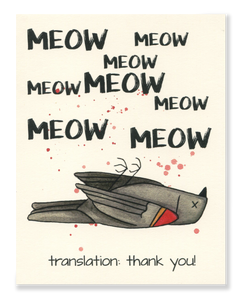 Thank You! Meow card