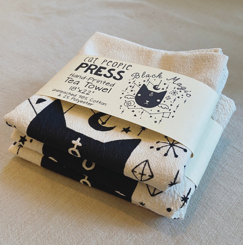 Black Magic Tea Towel
