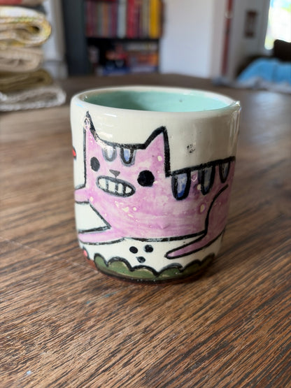 Purple Cat Mug