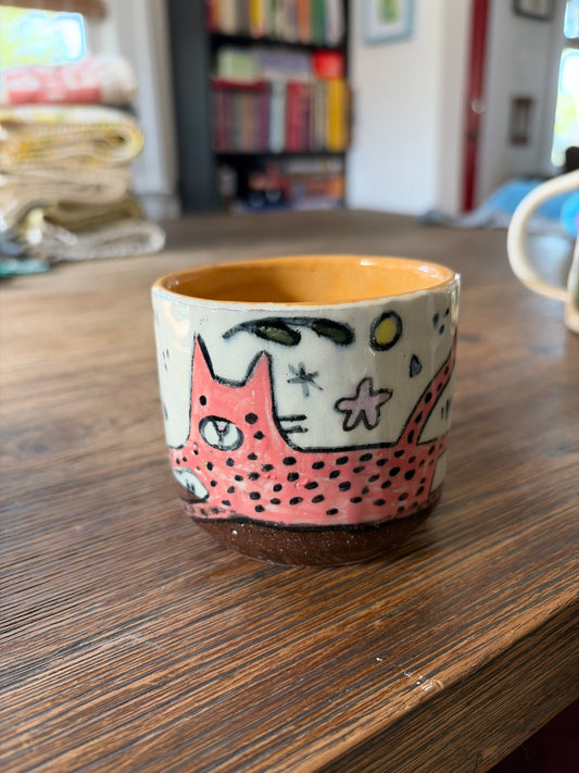 Pink Cat Mug