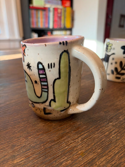 Teal Cat mug