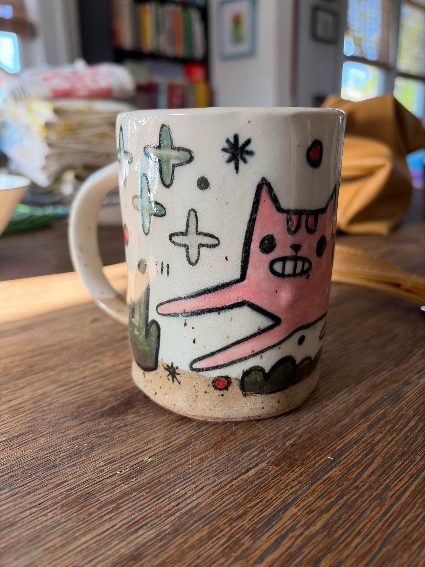 Pink Cat Mug