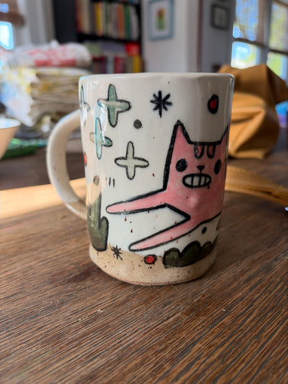 Pink Cat Mug