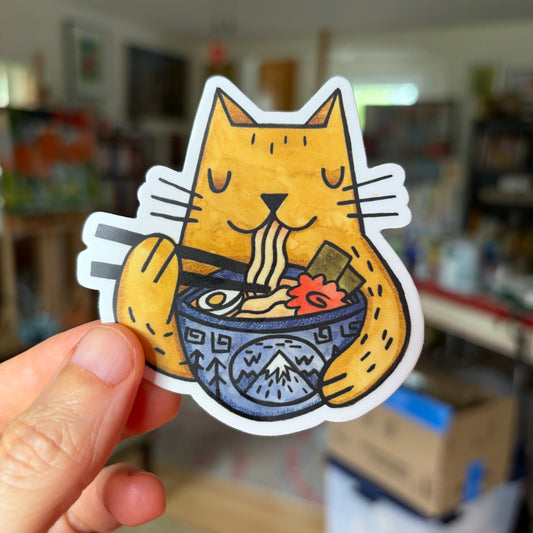 Ramen Cat Sticker