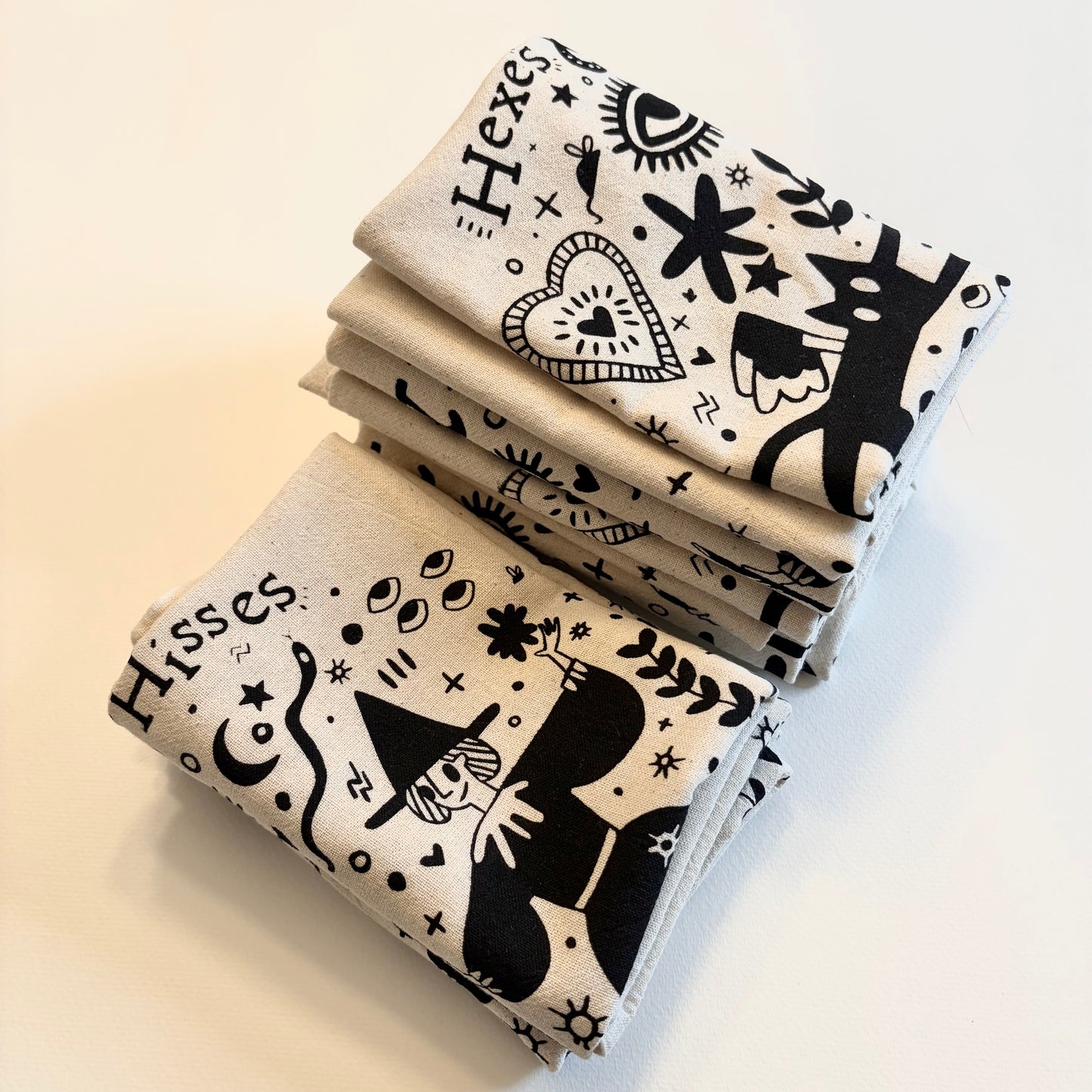 Hexes & Hisses Tea Towel