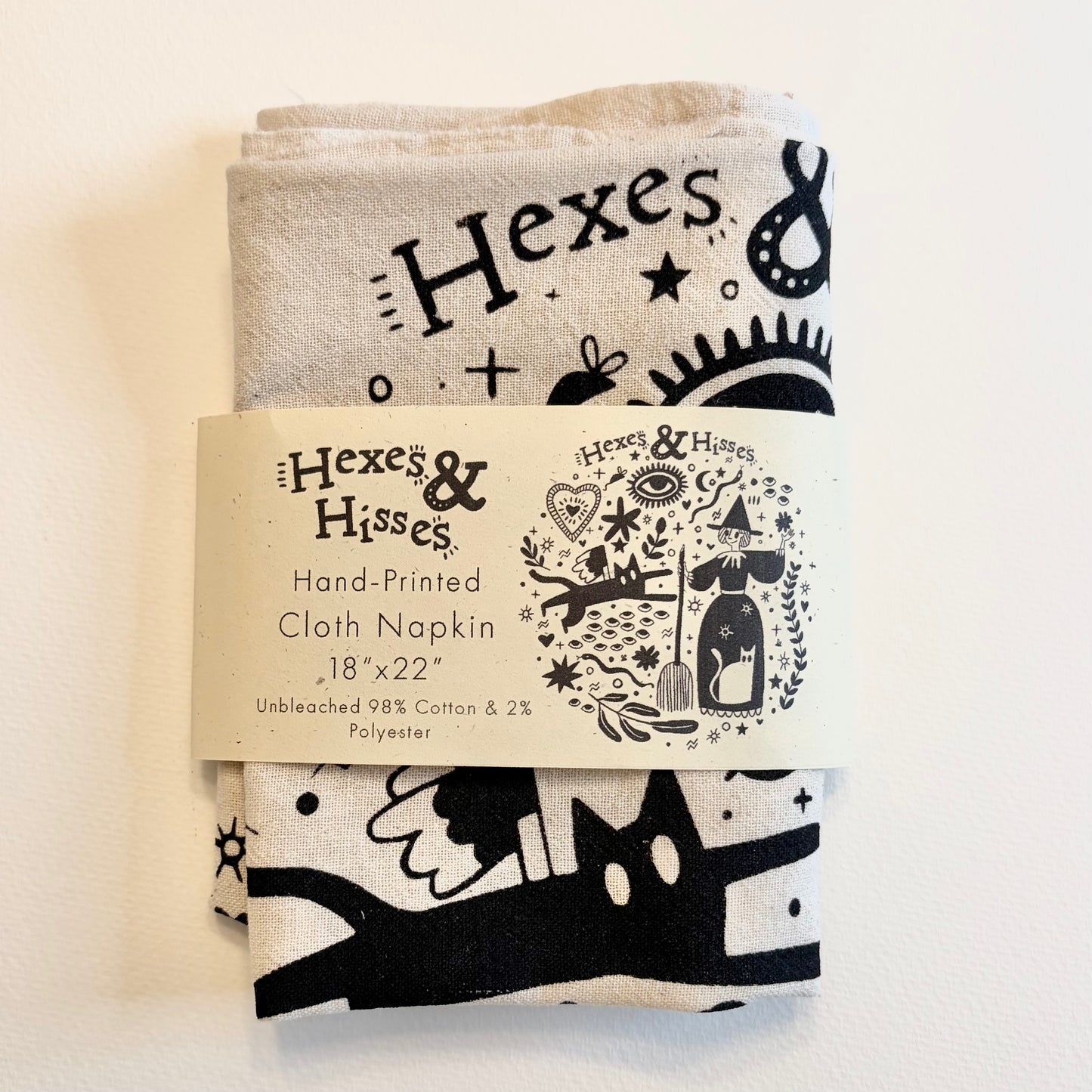 Hexes & Hisses Tea Towel