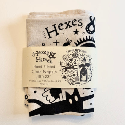 Hexes & Hisses Tea Towel