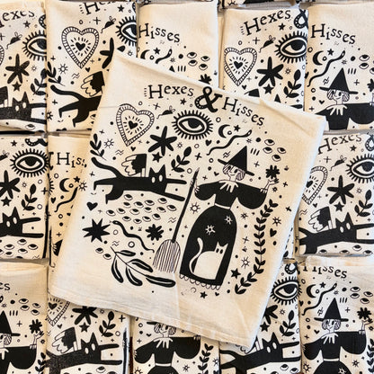 Hexes & Hisses Tea Towel