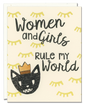 Women and Girls Rule My World card