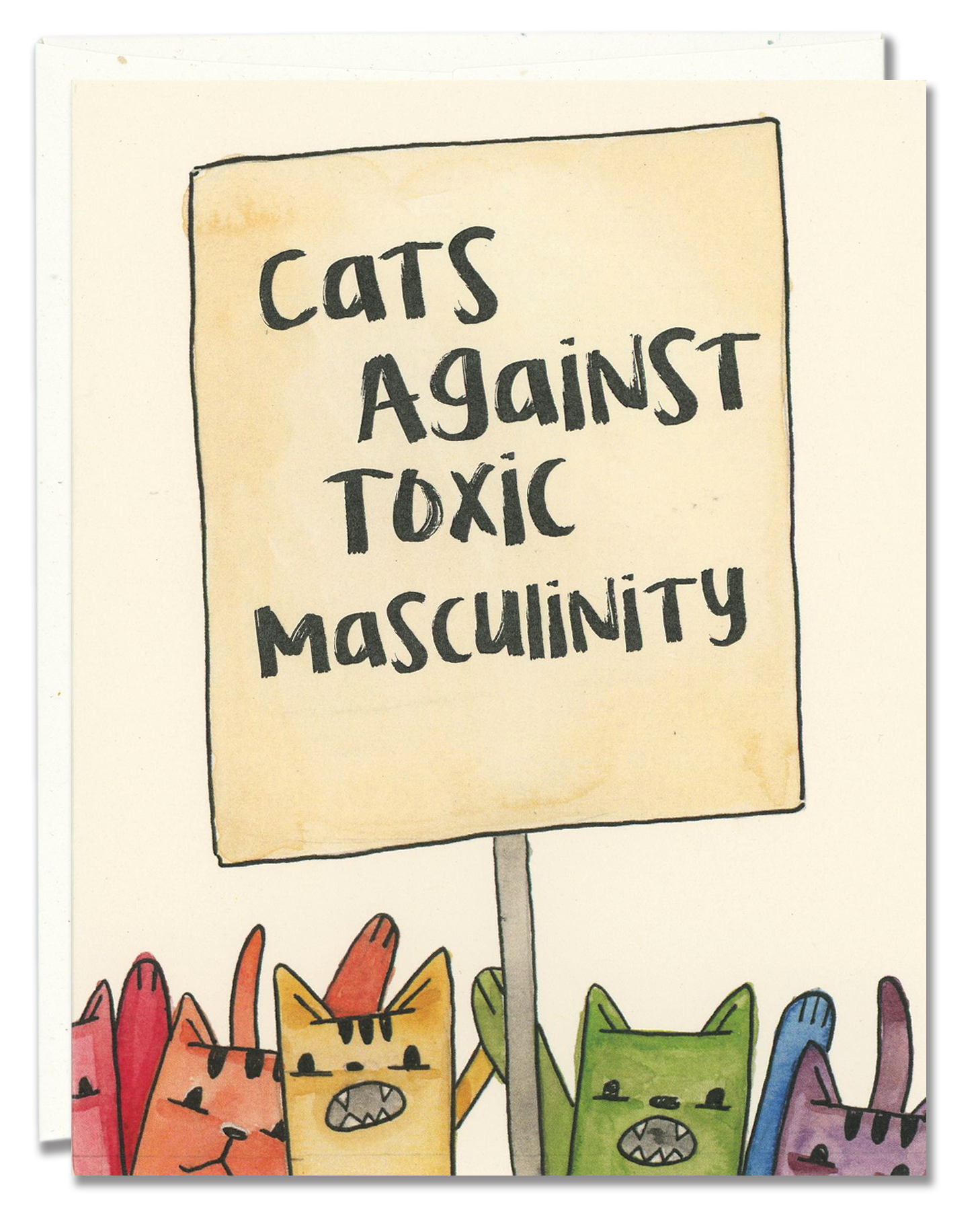 Cats Against Toxic Masculinity card