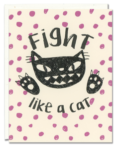 Fight Like a Cat Card