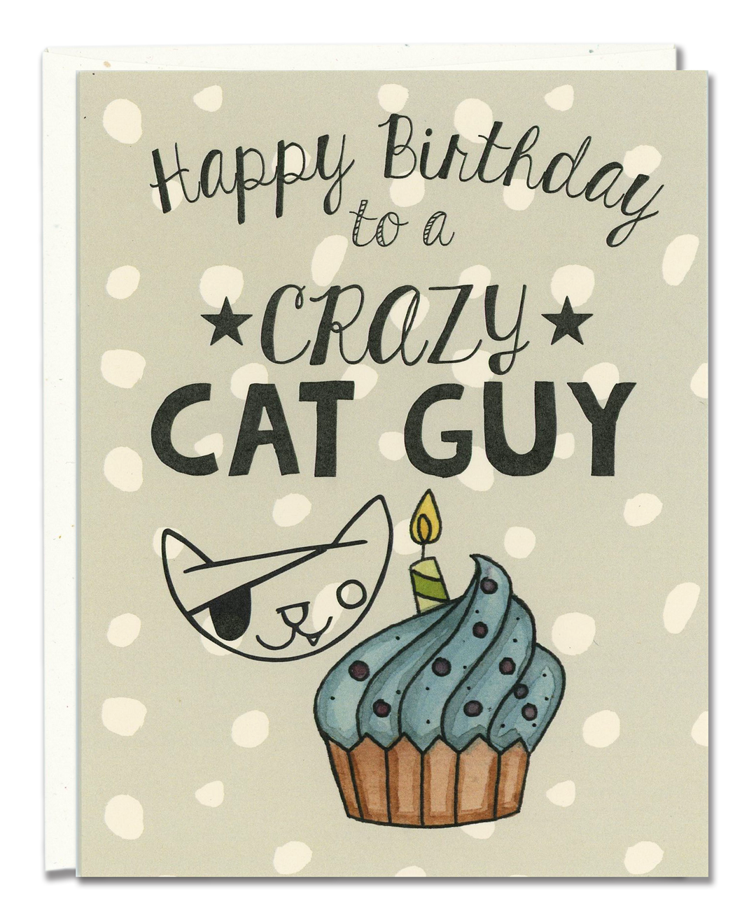 Happy Birthday Crazy Cat Guy card