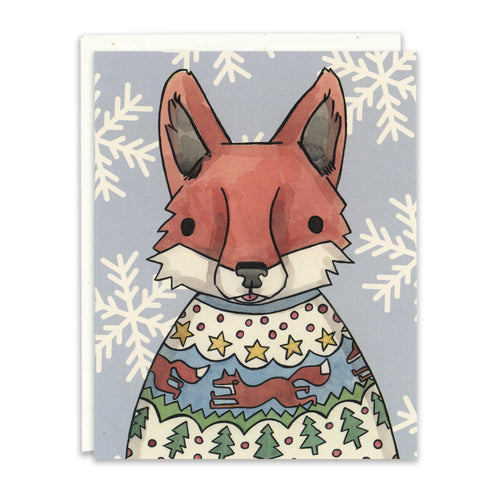 Holiday Fox card
