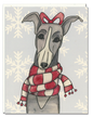 Greyhound Scarf card