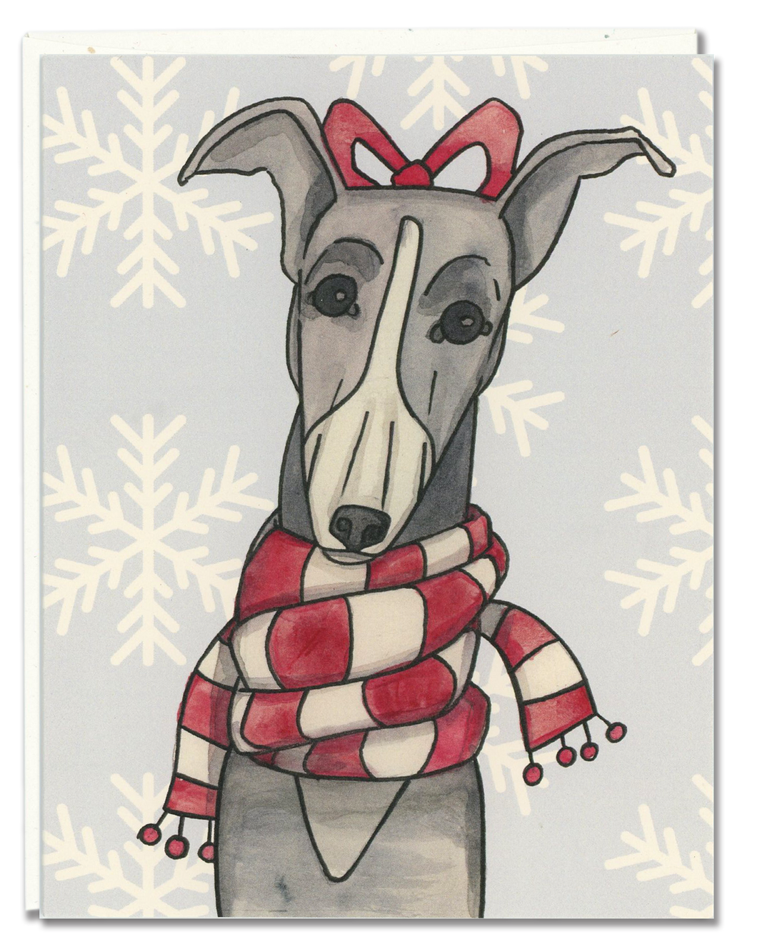 Greyhound Scarf card