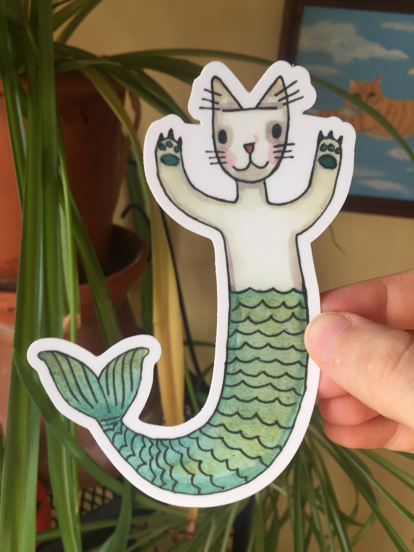 Purrmaid Sticker 5"