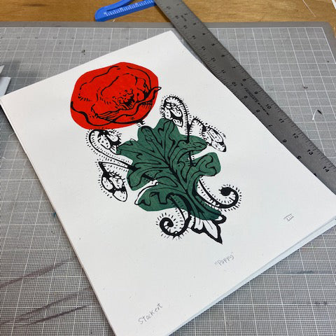 Poppy Screen Print-9x12