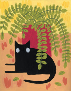 Olympia’s Cat #7 original acrylic painting