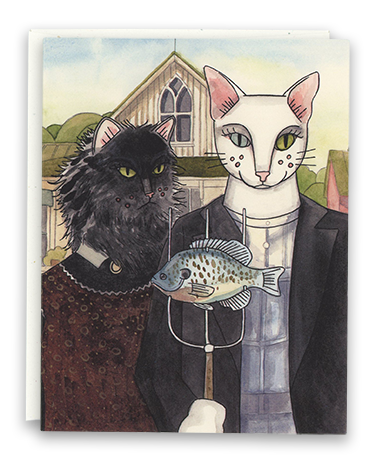 American Gothic card