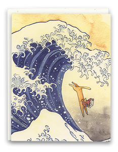 The Great Wave card