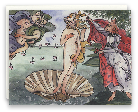 Birth of Venus card