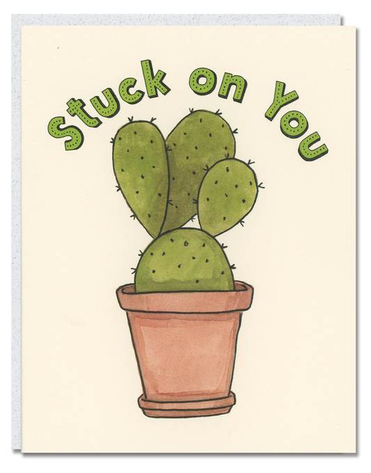 Stuck on You card