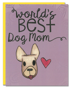 World's Best Dog Mom card