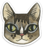 Tabby Cat Sticker