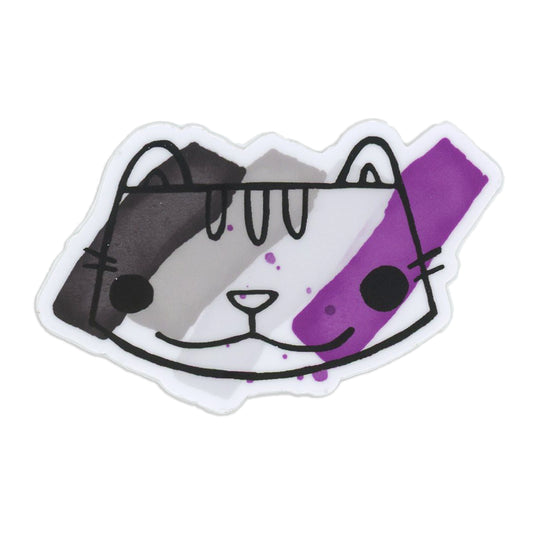 Pride Cat: Asexual Sticker