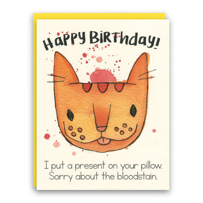 Happy Birthday! Bloodstain card