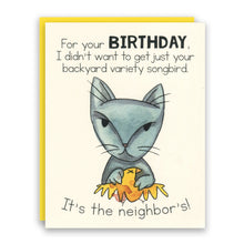 Happy Birthday! Backyard Variety Songbird card