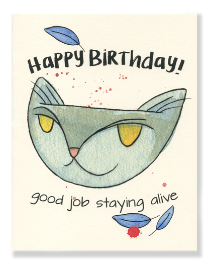 Happy Birthday! Staying Alive card