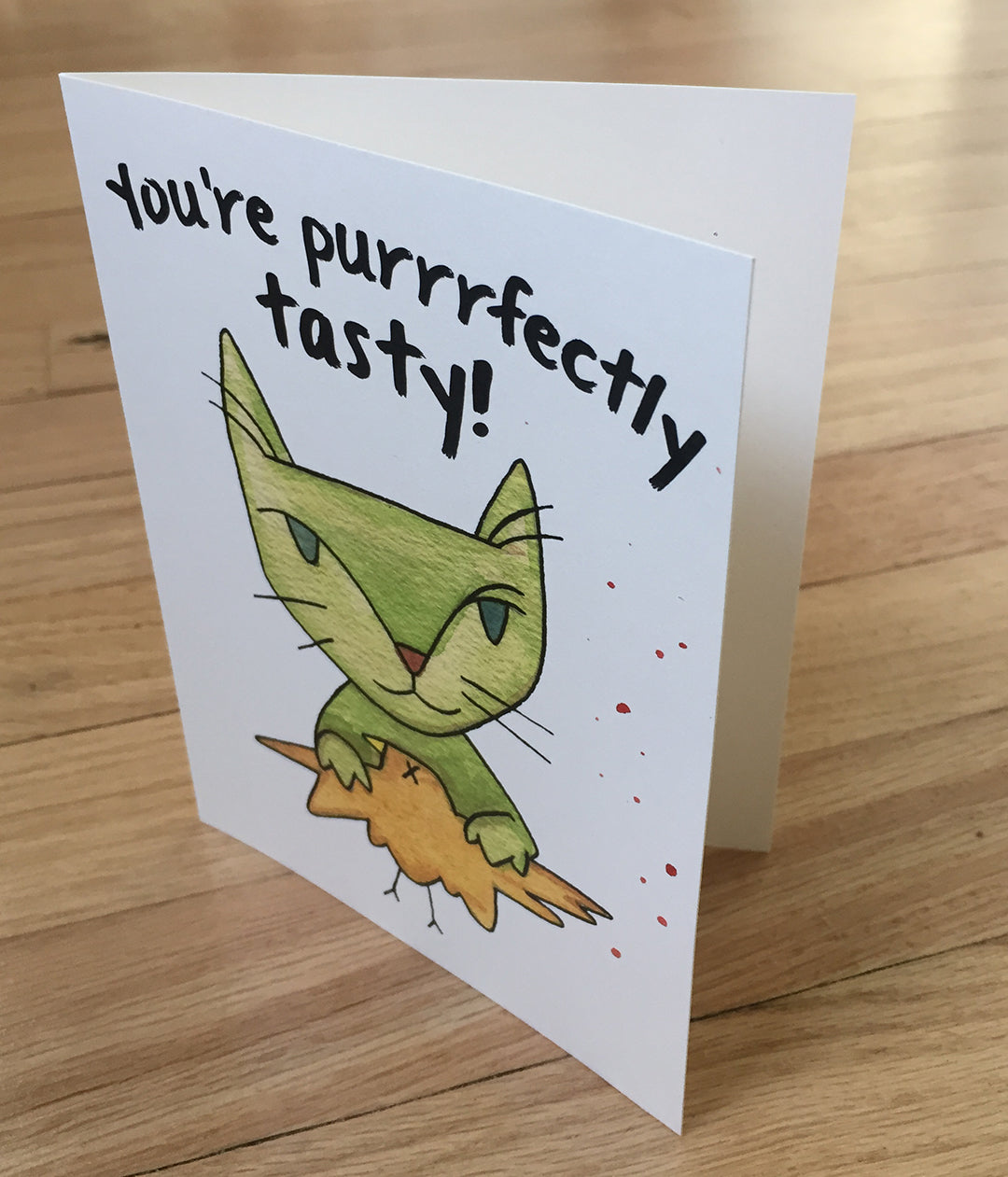 You’re purrfectly tasty! card