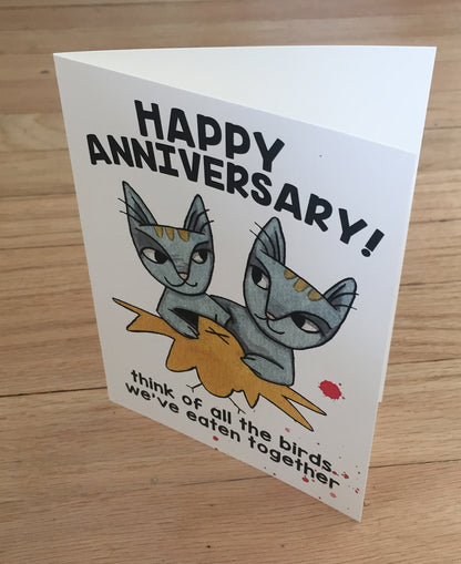 Happy Anniversary! Birds card