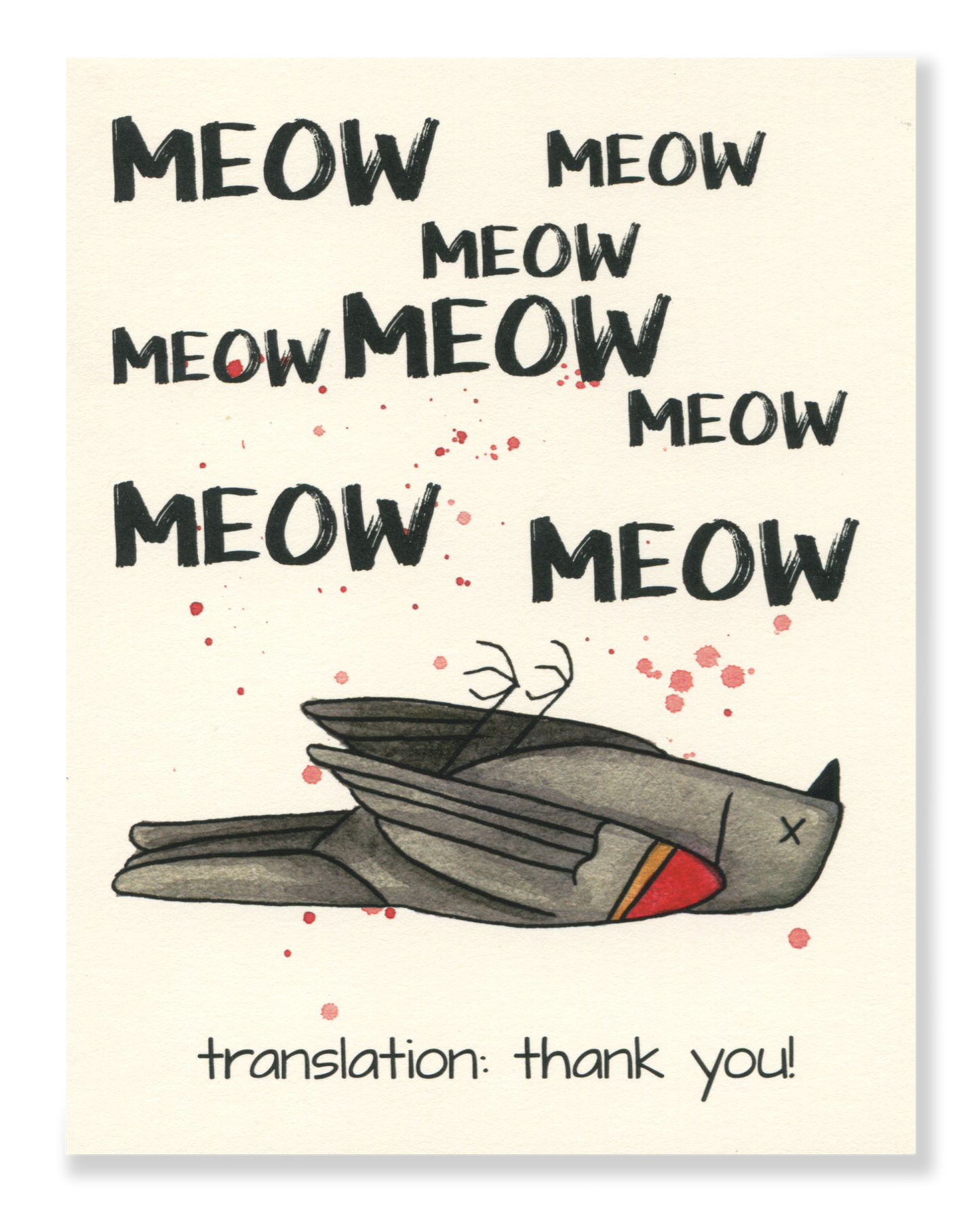 Thank You! Meow card