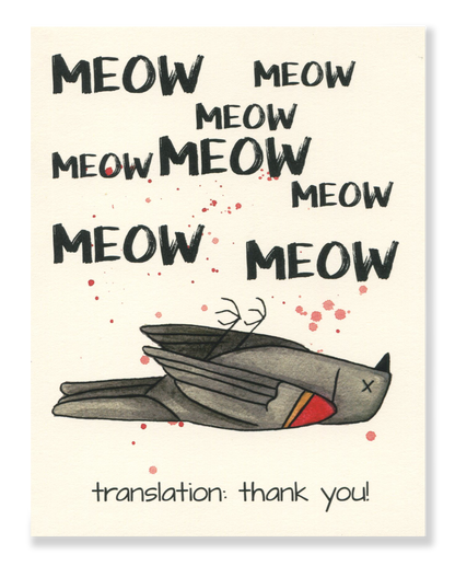 Thank You! Meow card