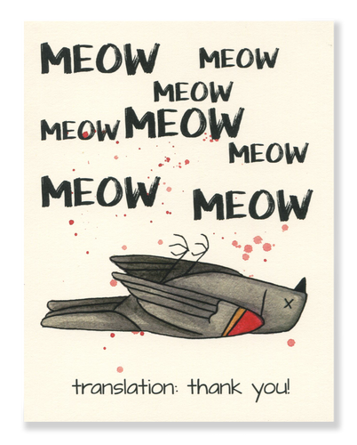 Thank You! Meow card