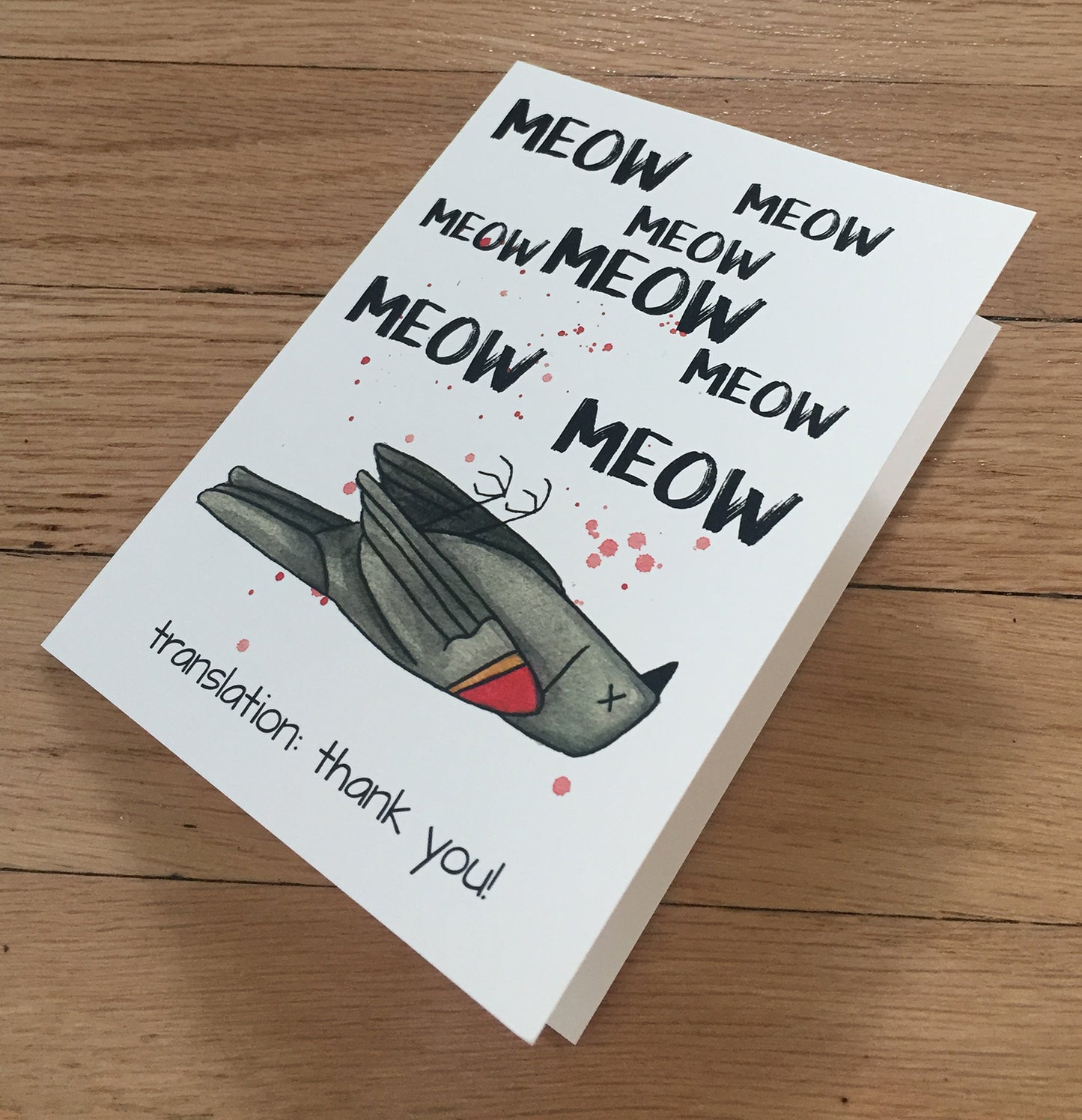 Thank You! Meow card