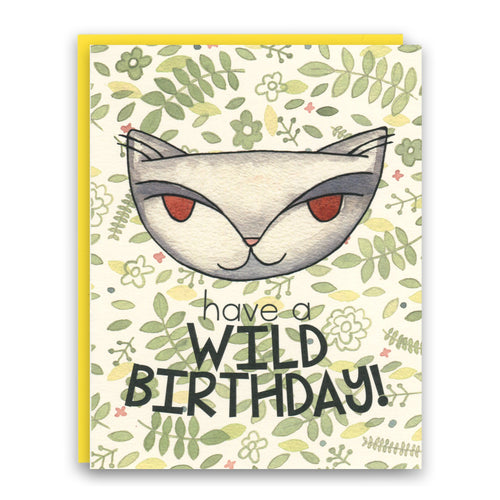 Jungle Cat, Wild Birthday card