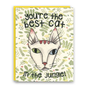 Jungle Cat Best Cat card
